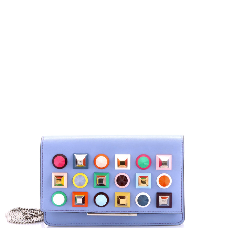 Fendi Tube Wallet On Chain Studded