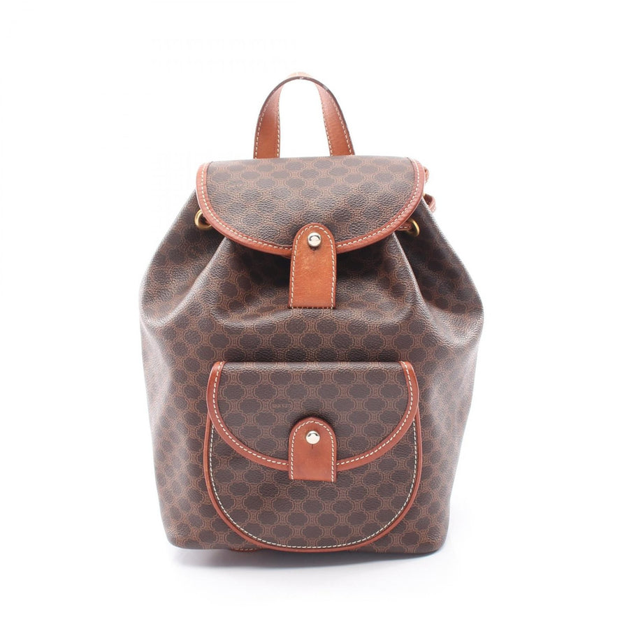 Celine Macadam Backpack Canvas Leather