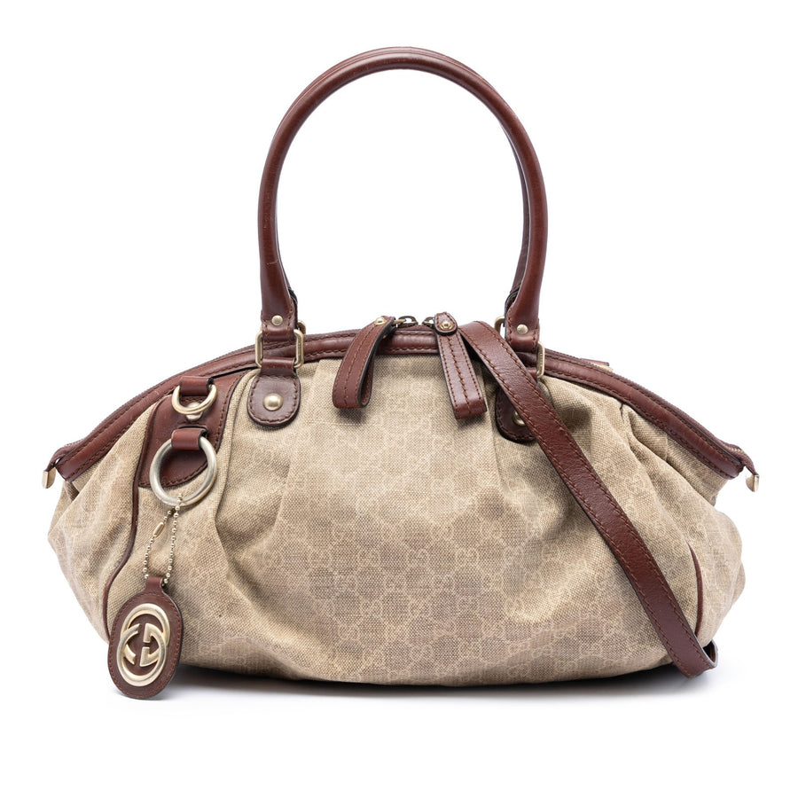 Gucci Gg Canvas Sukey Satchel Pre-Loved