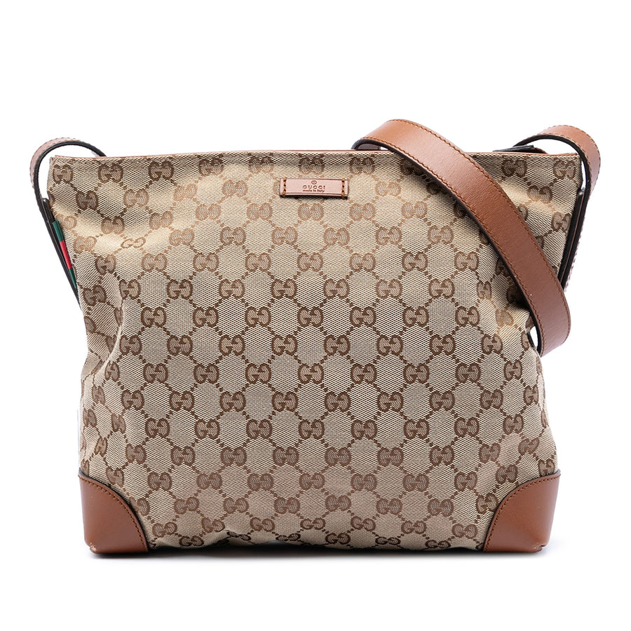 Gucci Gg Canvas Web Crossbody Pre-Loved
