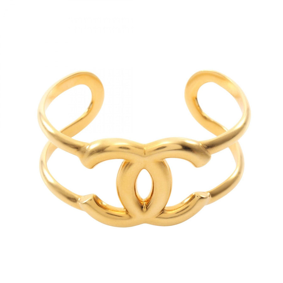 Chanel Coco Mark Bangle Bracelet Gold