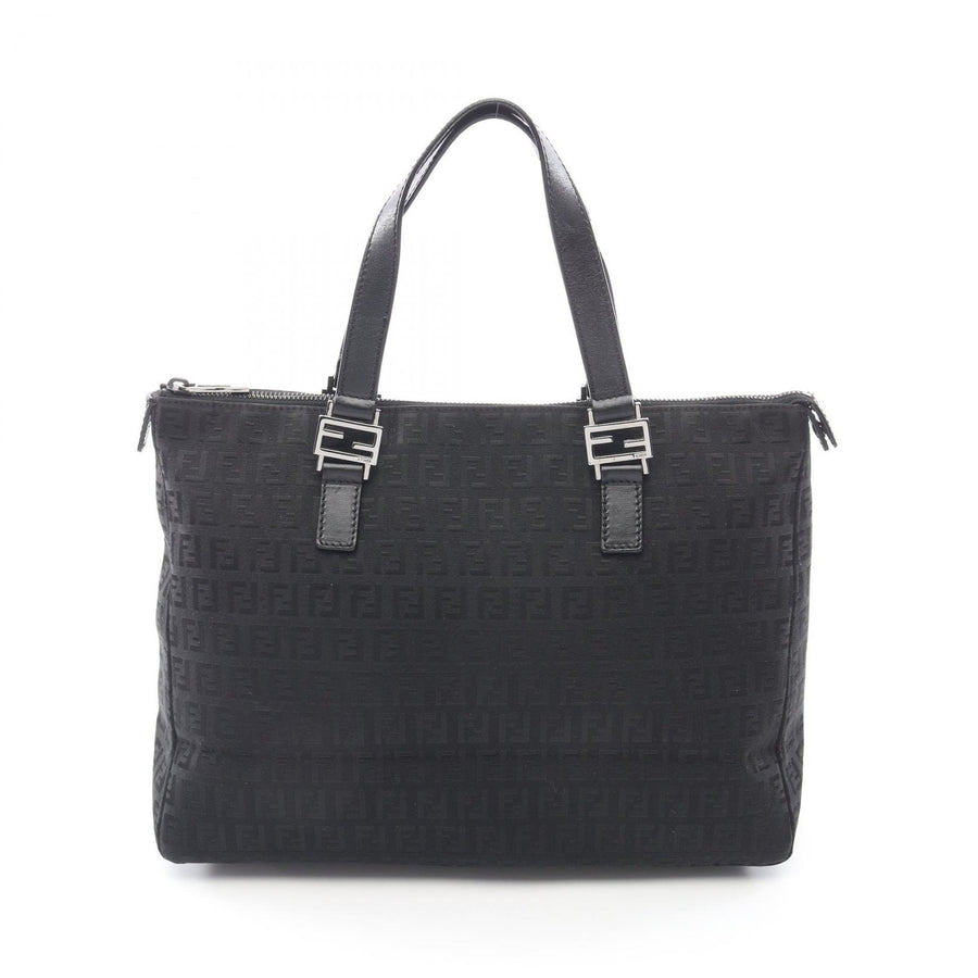 Fendi Zucchino Tote Bag Canvas Leather