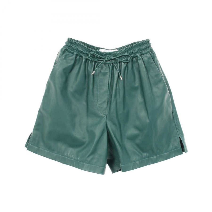 Loewe Short Pants Leather Green #S