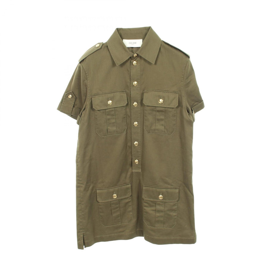 Celine Triomphe Button Military Pocket