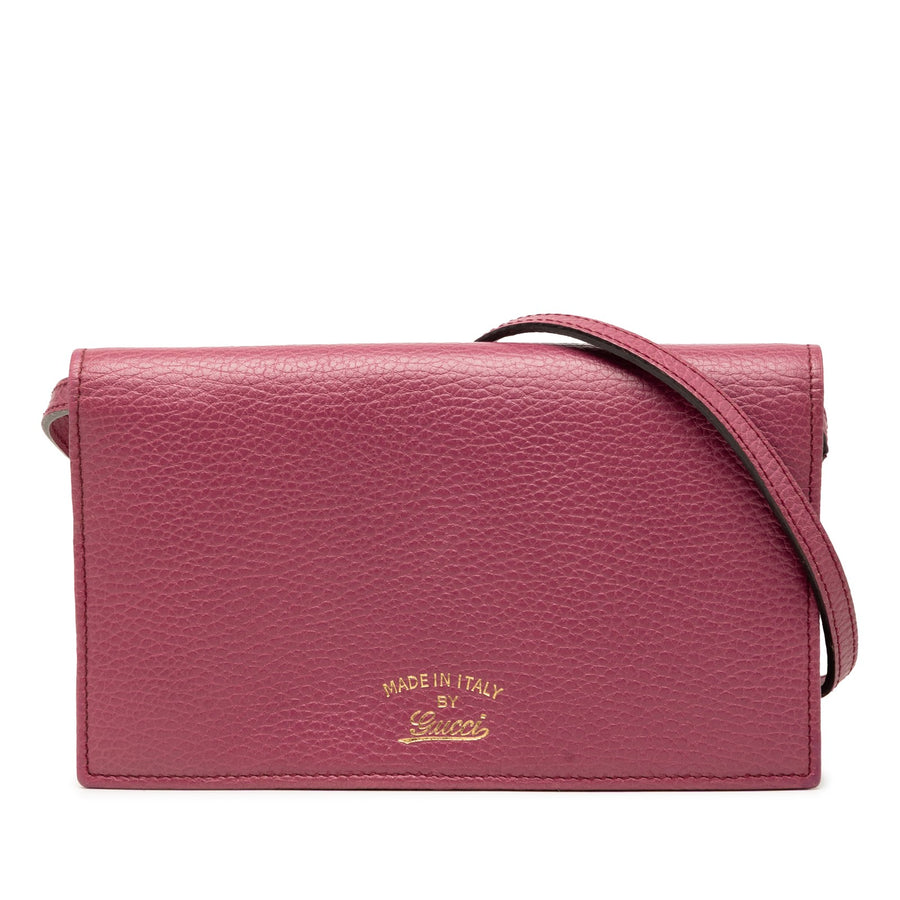 Gucci Dollar Calfskin Swing Wallet On