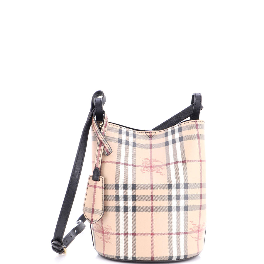 Burberry Lorne Bucket Bag Haymarket