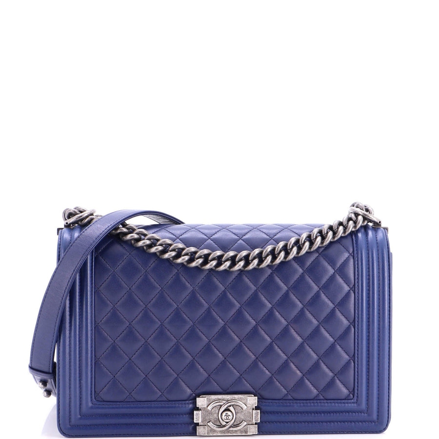 Chanel Boy Flap Bag Quilted Lambskin New