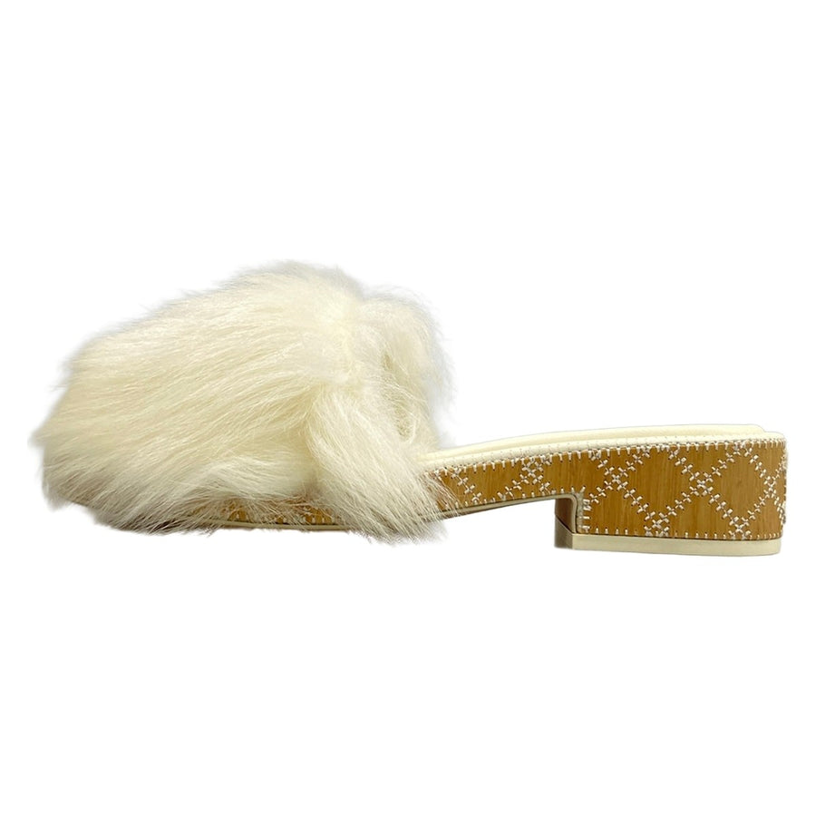Chanel Coco White Black Shearing