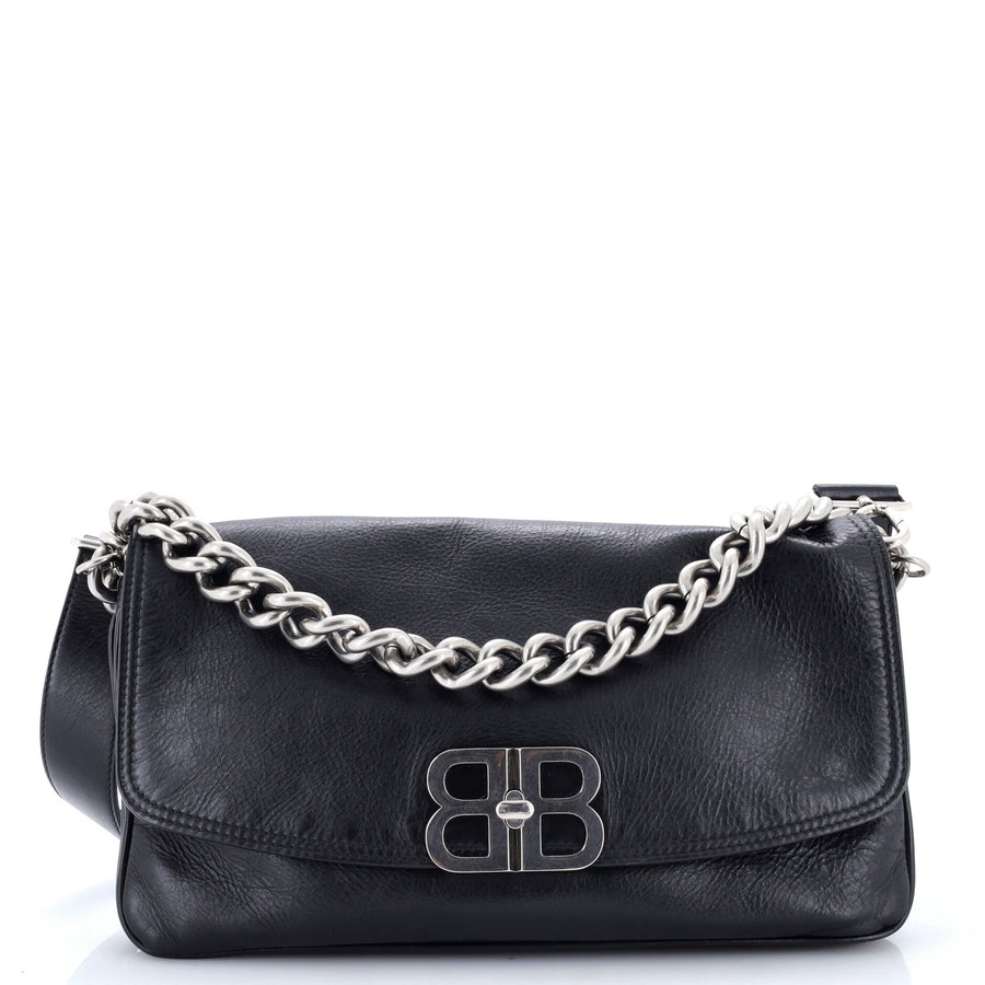 Balenciaga Bb Soft Flap Bag Leather