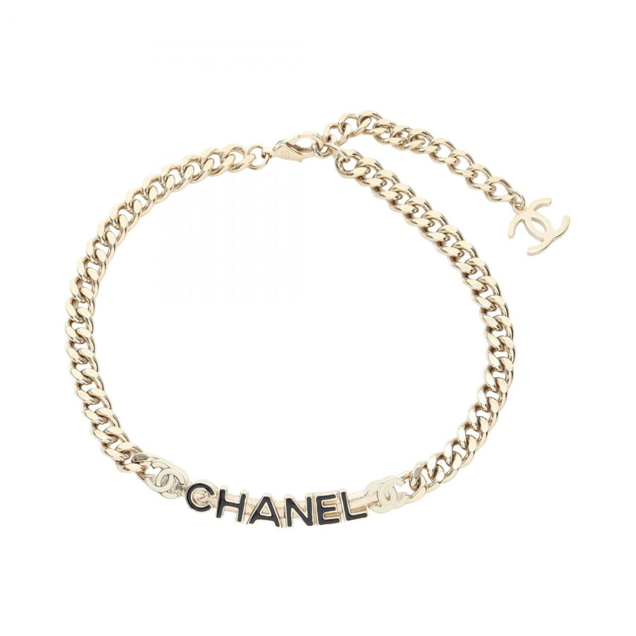 Chanel Coco Mark Logo Choker Necklace