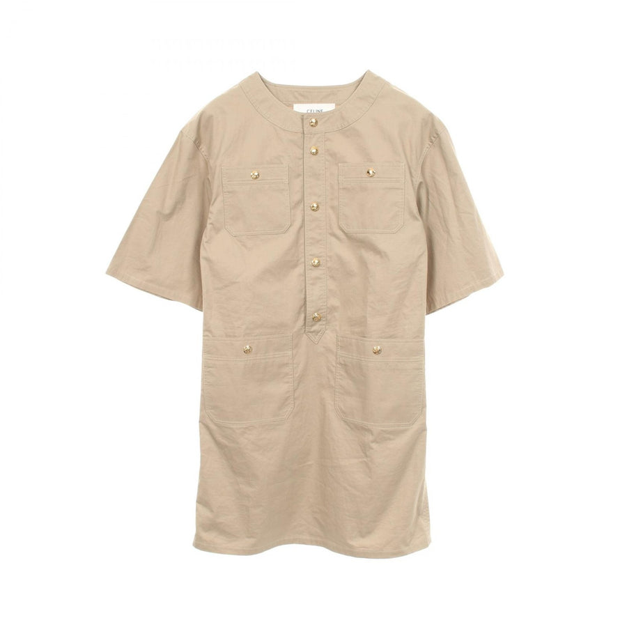 Celine Triomphe Button Short Sleeve