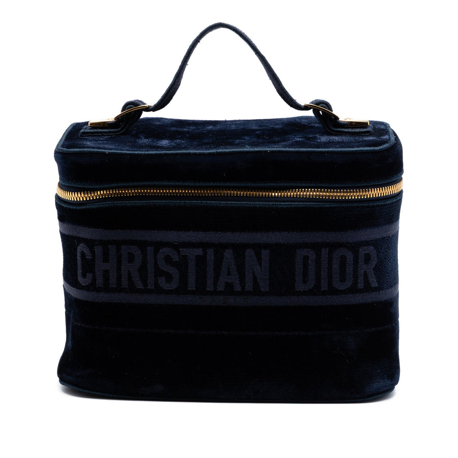 Dior Embroidered Velvet Travel Vanity