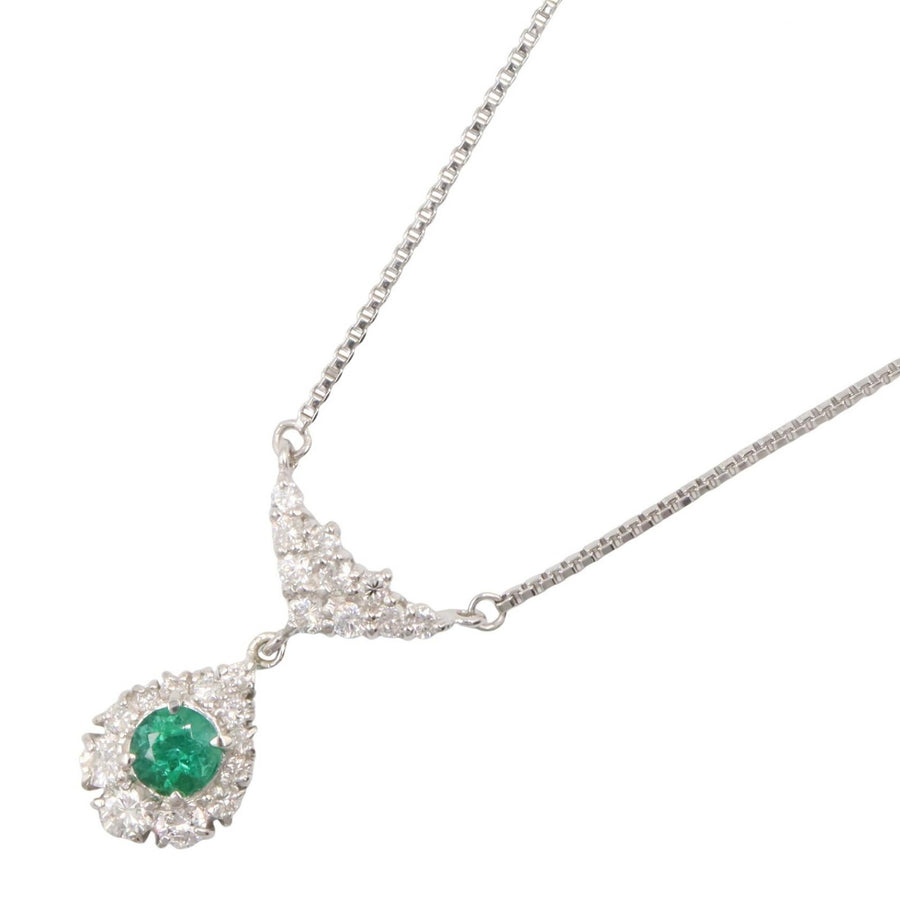 Jewelry Emerald Diamond Necklace