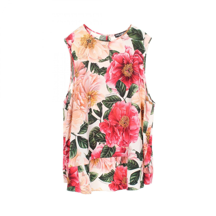 Dolce & Gabbana Floral Sleeveless Shirt