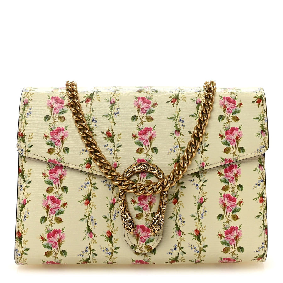 Gucci Calfskin Floral Print Mini