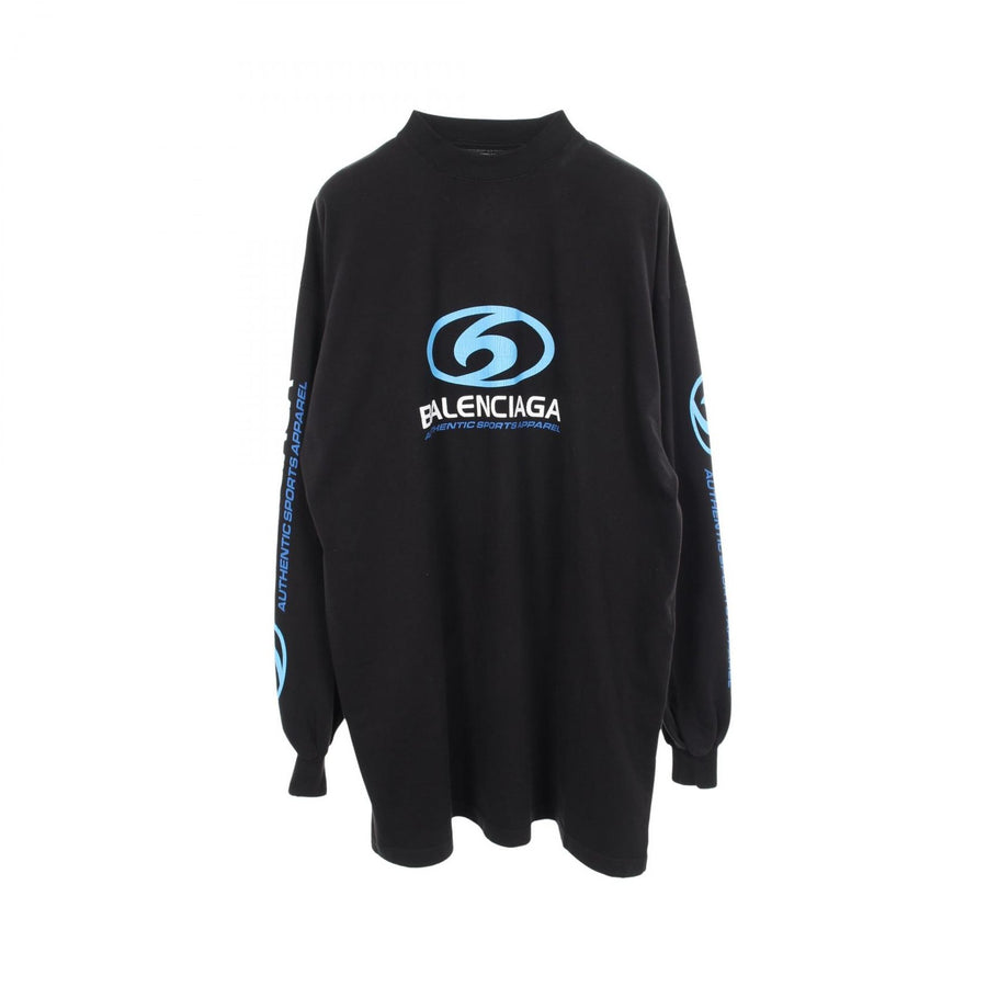 Balenciaga Logo Print Distressed Finish