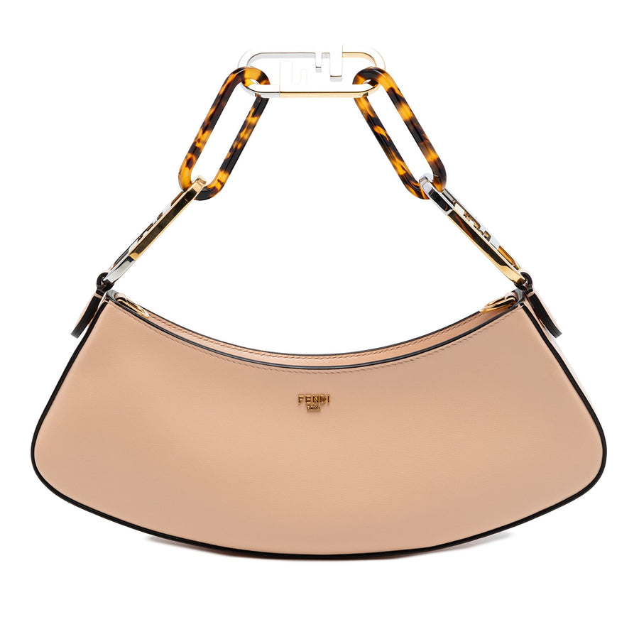 Fendi Leather O Lock Swing Satchel Pre-