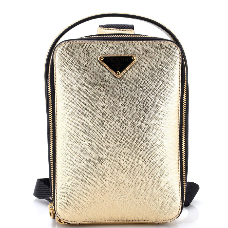 Prada Brique Top Handle Sling Bag