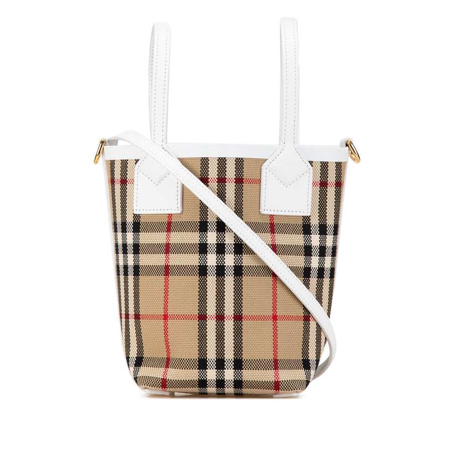 Burberry London Bucket Bag Vintage Check