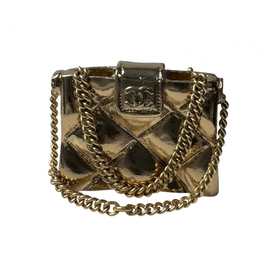 Chanel Matelassé Bag Motif Brooch Metal