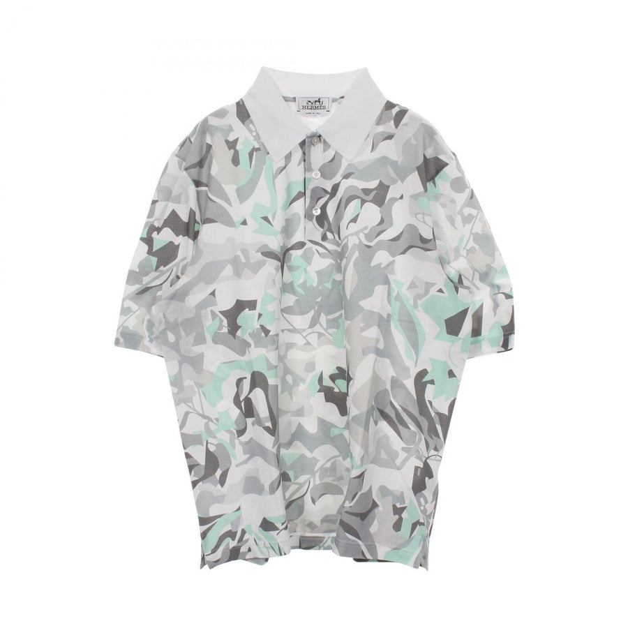 Hermes Puzzle Vegetal Polo Shirt Cotton