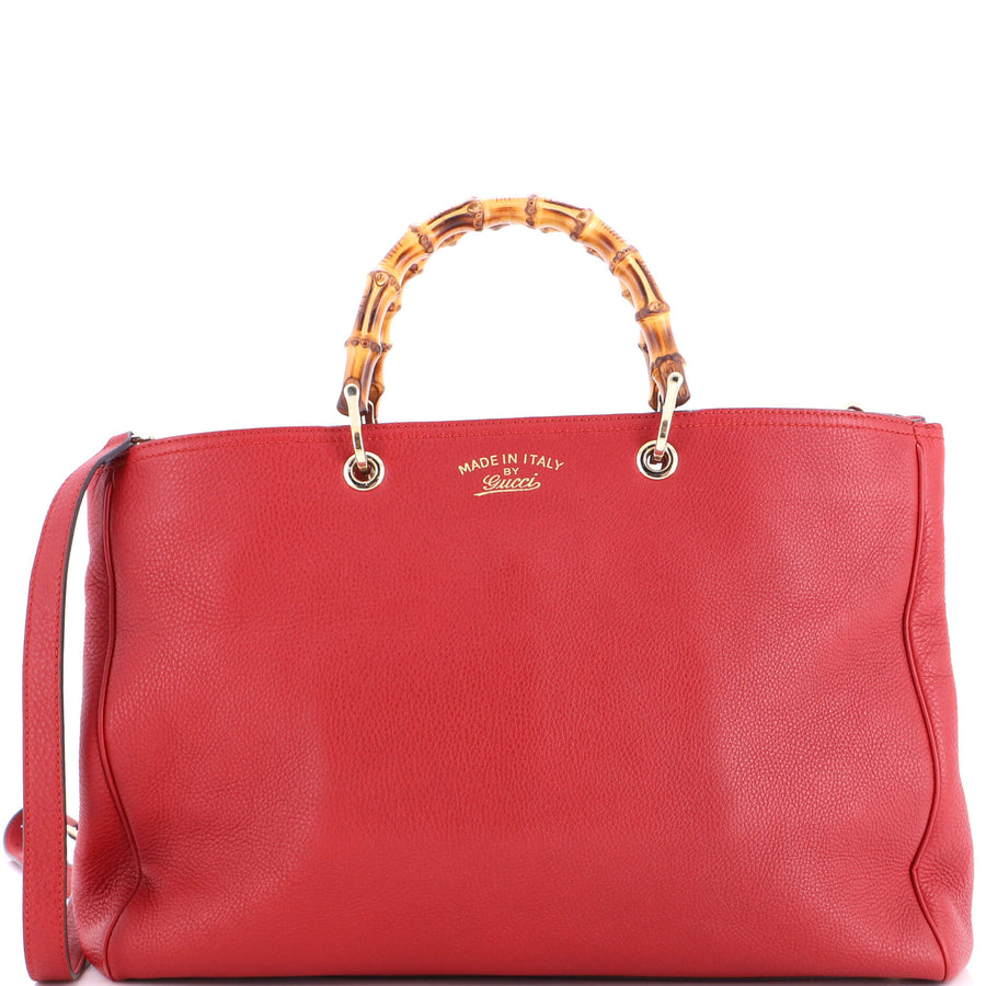 Gucci Bamboo Shopper Tote Leather Large