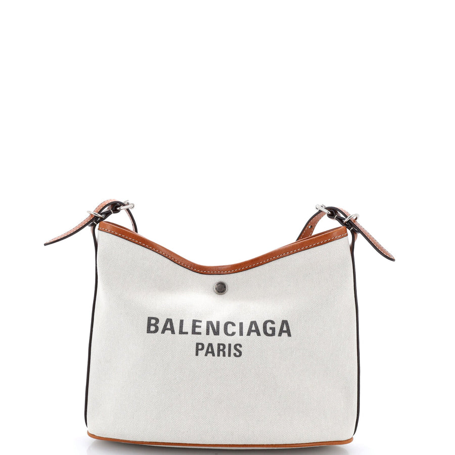 Balenciaga Biarritz Shoulder Bag Canvas