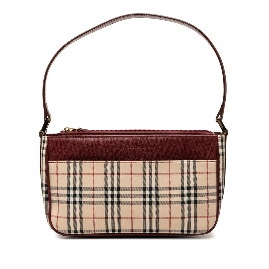 Burberry House Check Canvas Shoulder Bag