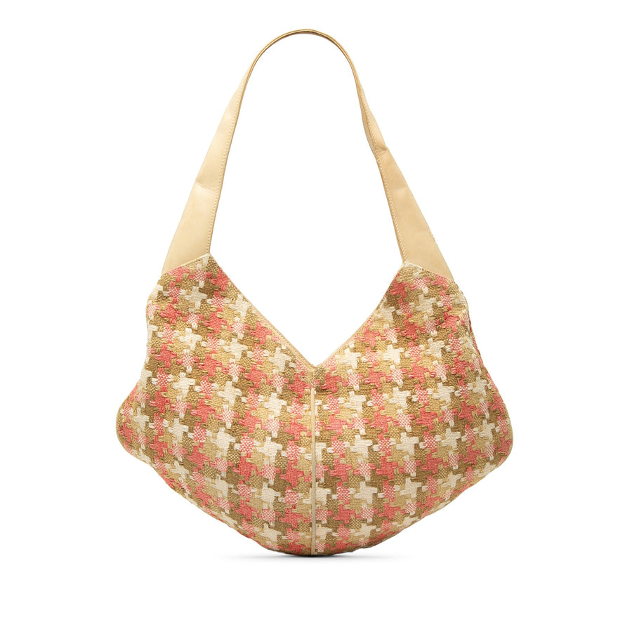 Loewe Tweed Houndstooth Hobo Pre-Loved