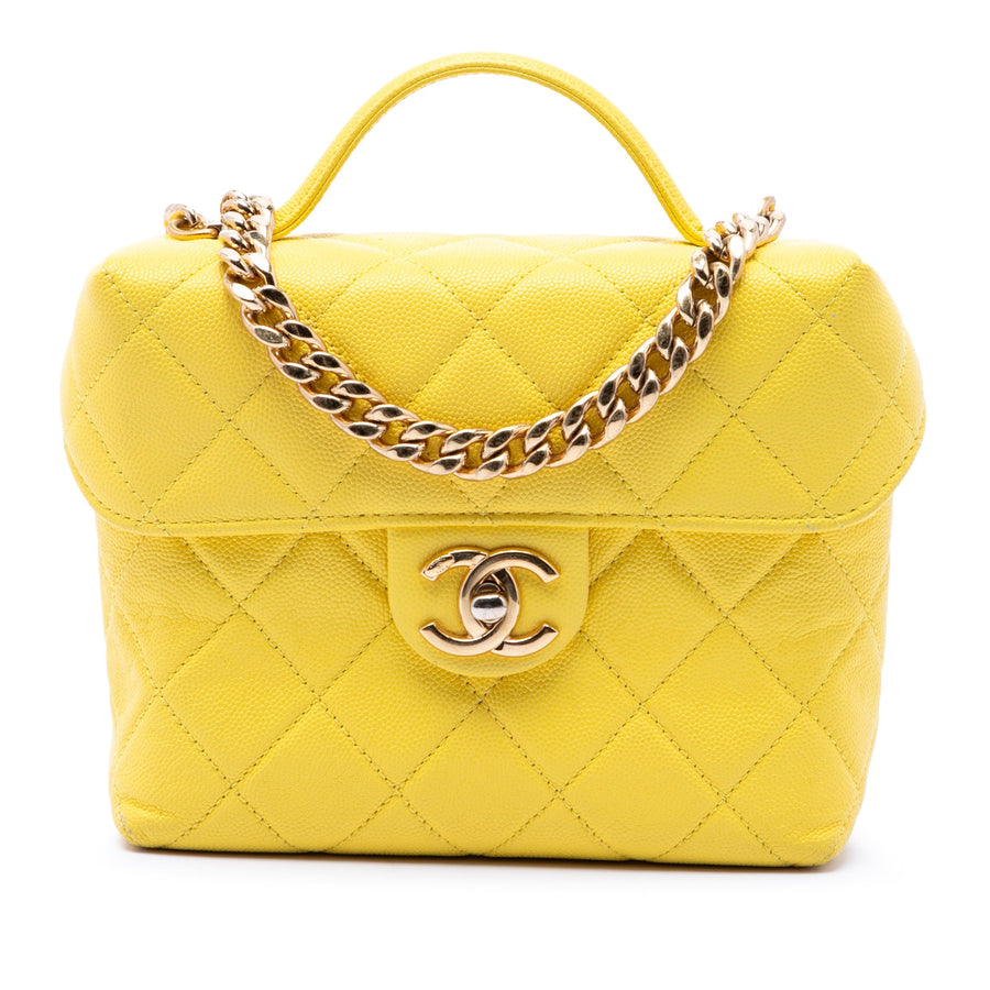Chanel Quilted Caviar Handy Box Vanity