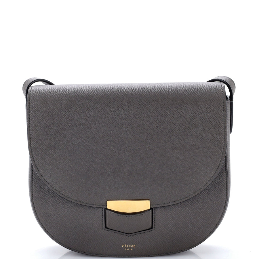 Celine Trotteur Crossbody Bag Grainy