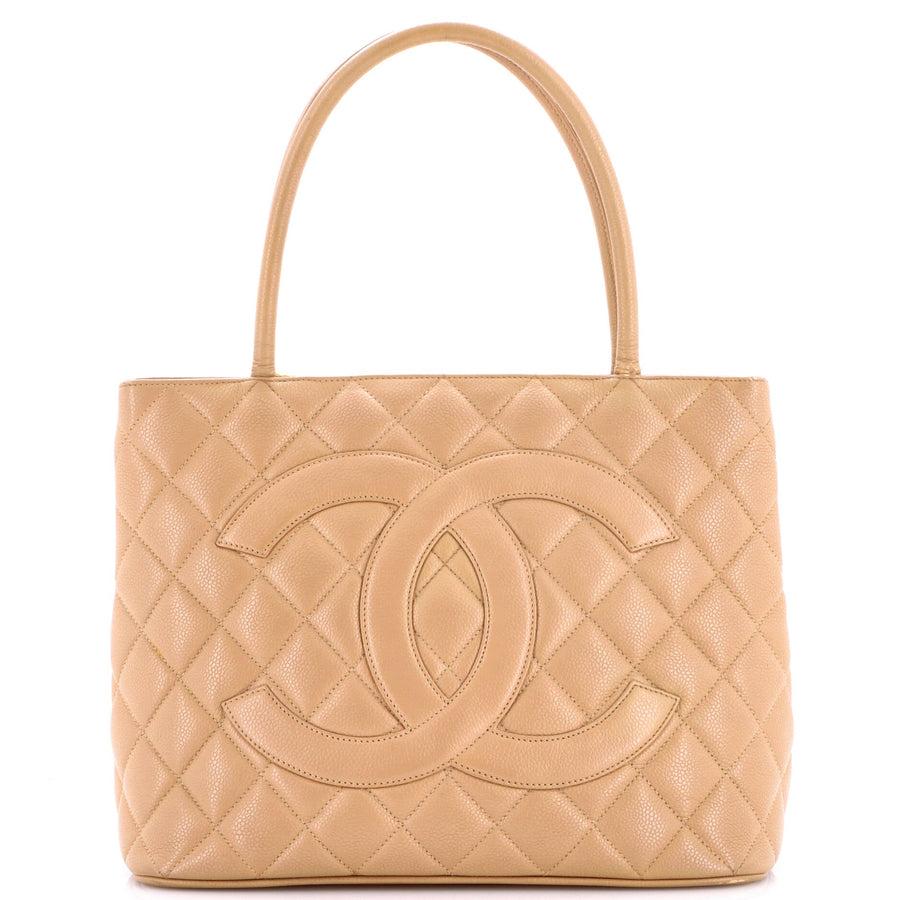 Chanel Medallion Tote Quilted Caviar