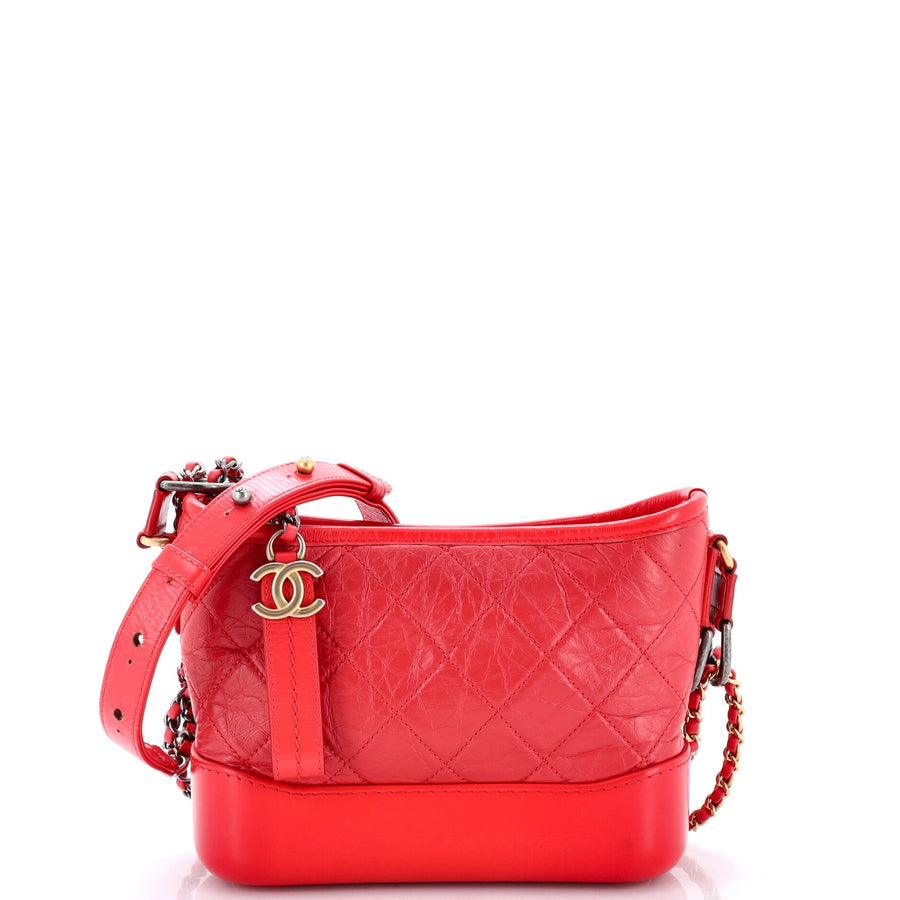 Chanel Gabrielle Hobo Quilted Aged