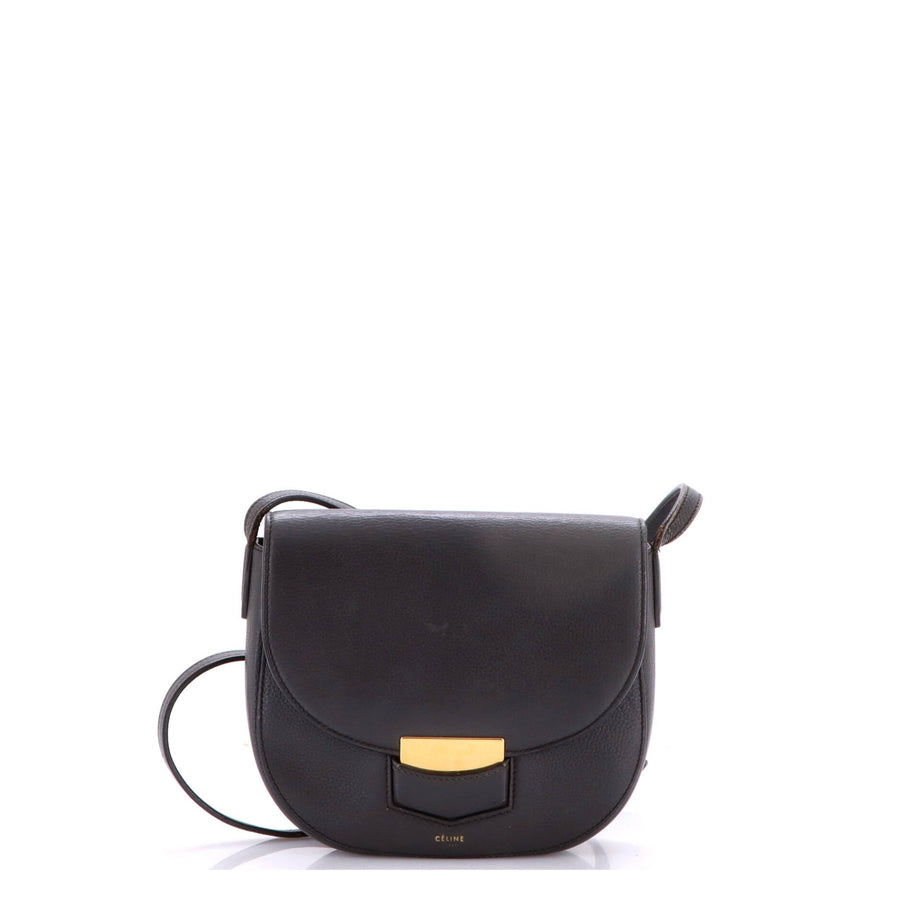 Celine Trotteur Crossbody Bag Grainy