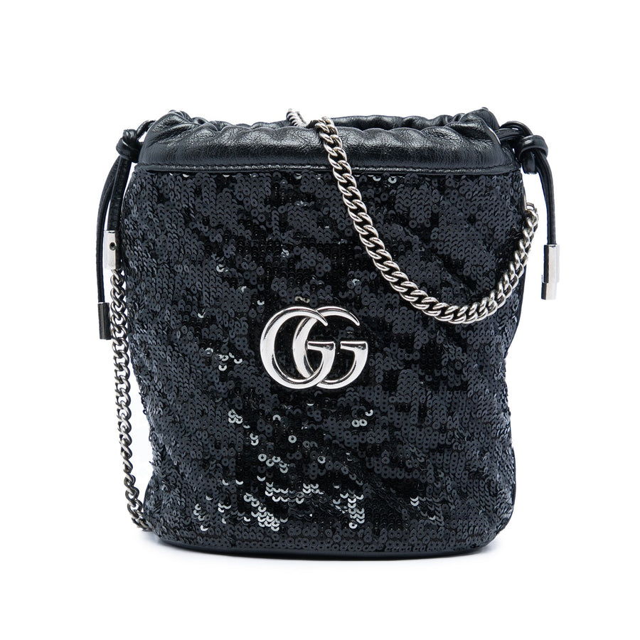 Gucci Small Gg Marmont Sequined Diagonal