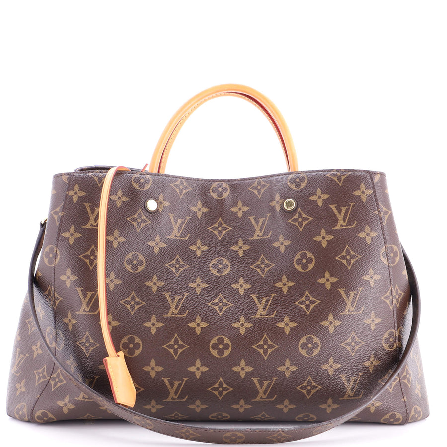 Louis Vuitton Montaigne Handbag Canvas
