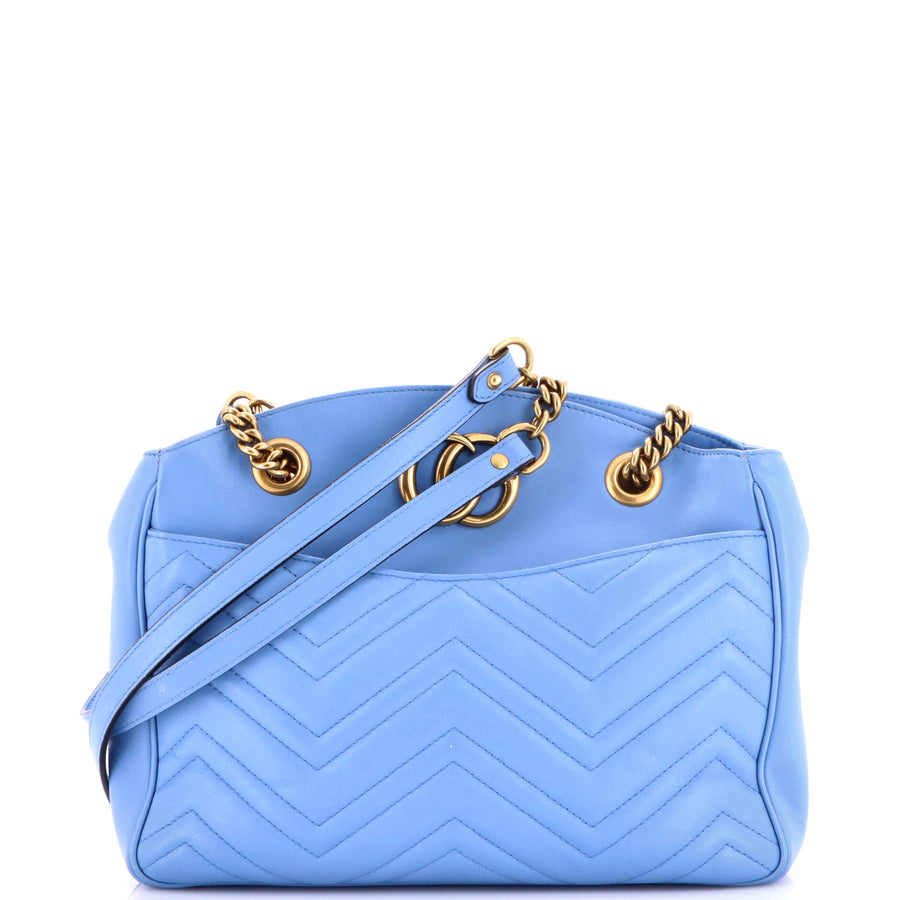 Gucci Gg Marmont Chain Tote Matelasse