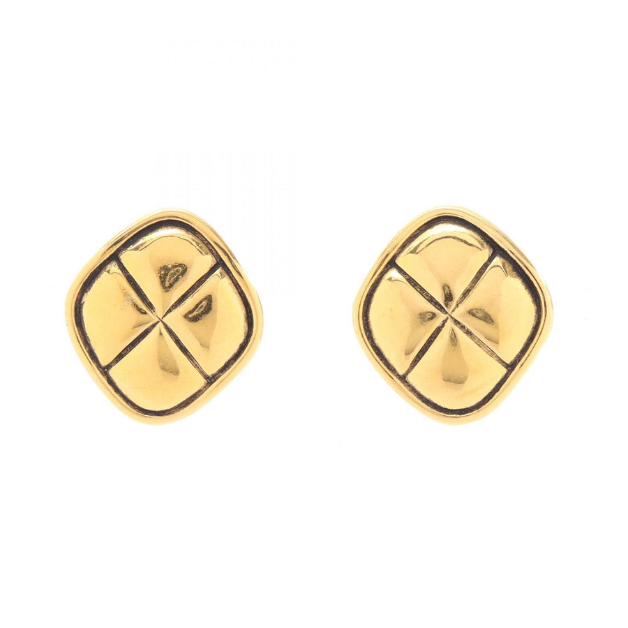 Chanel Matelasse Earring Gold Plated