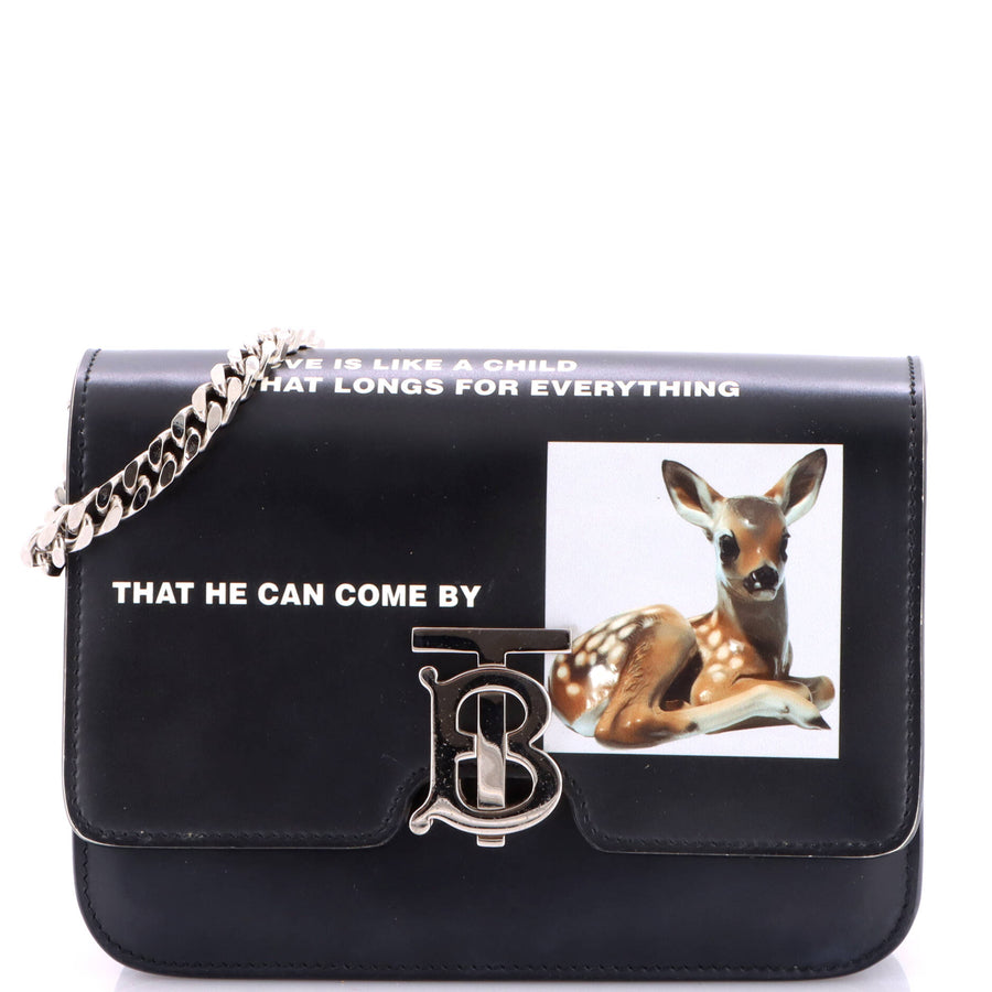 Burberry Tb Flap Bag Printed Leather