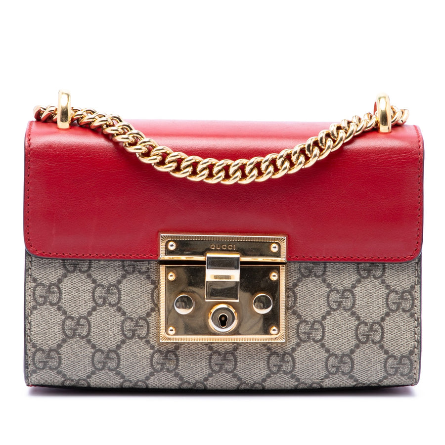 Gucci Small Gg Supreme Padlock Crossbody