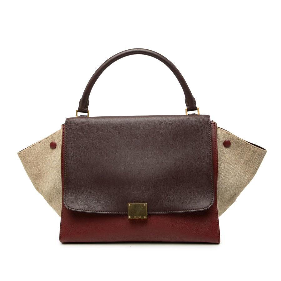 Celine Medium Tricolor Leather Trapeze