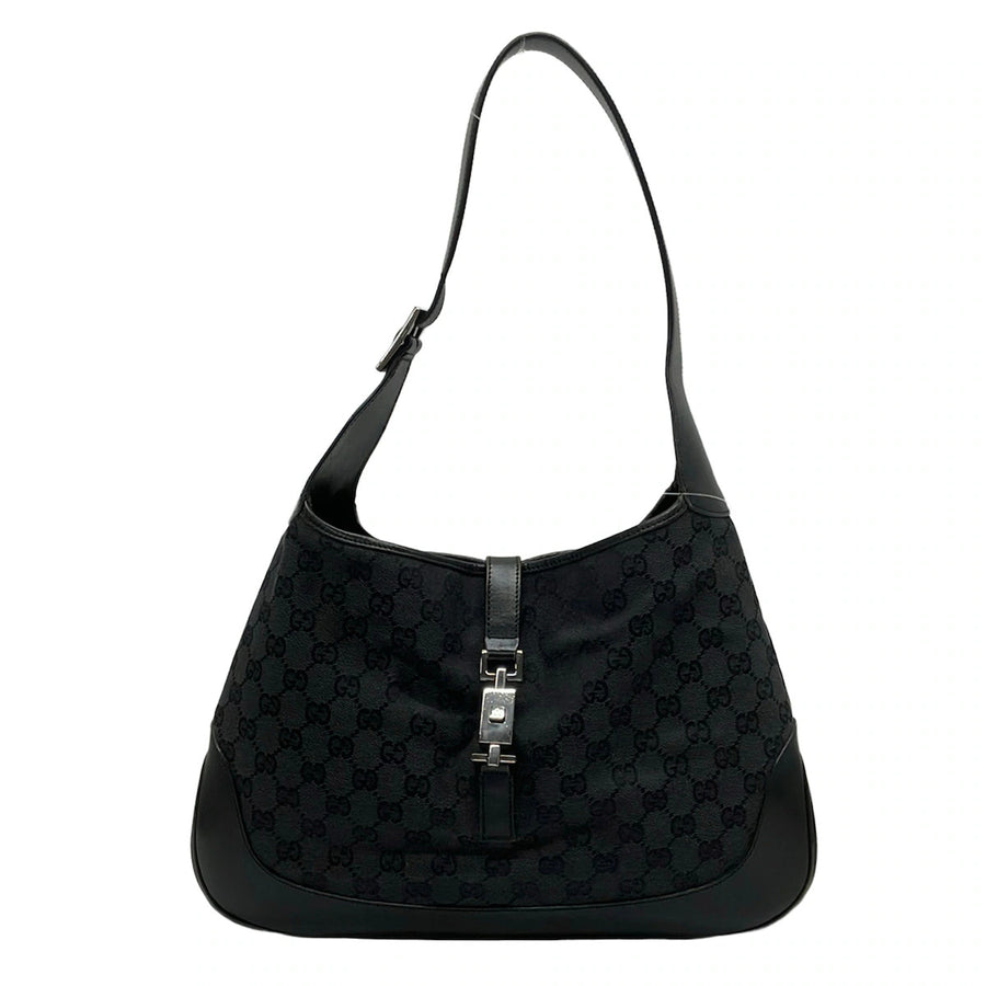 Gucci Jackie Black Jacquard Leather