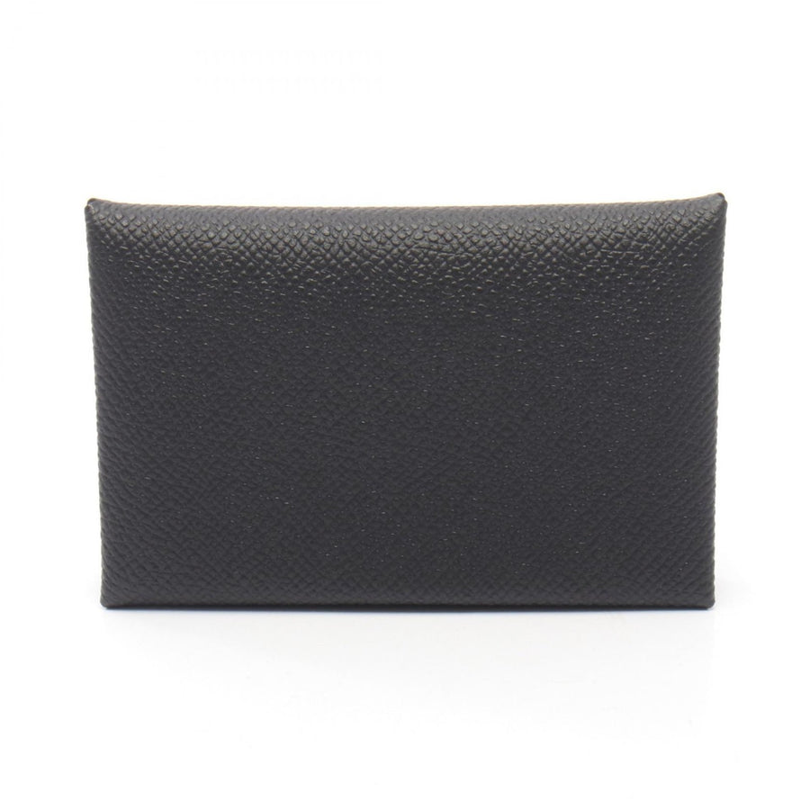 Hermes Calvi Coin Wallet W Epsom Black