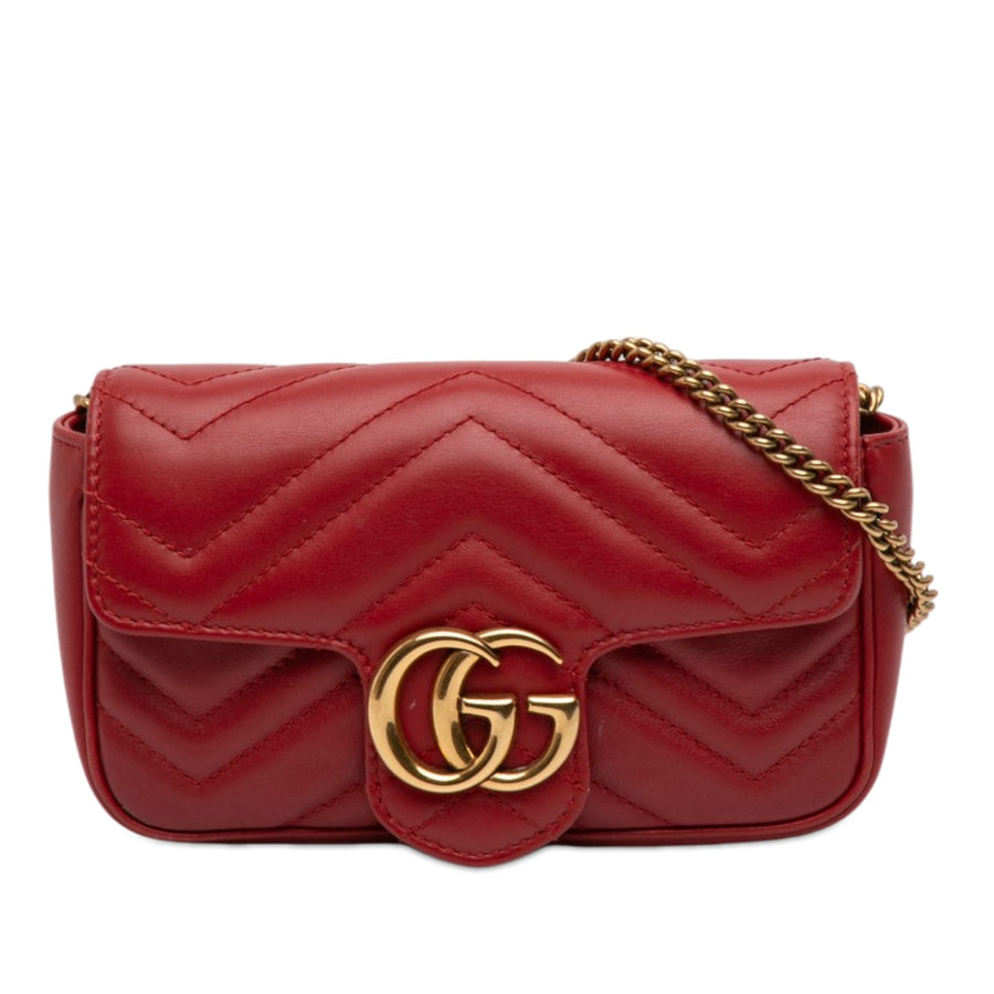 Gucci Mini Gg Marmont Matelasse Leather