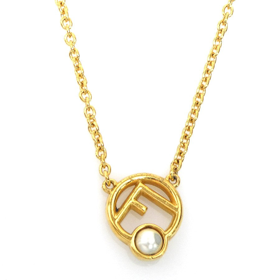Fendi Necklace Gold/White