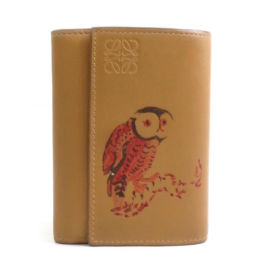 Loewe Trifold Wallet Brown Leather