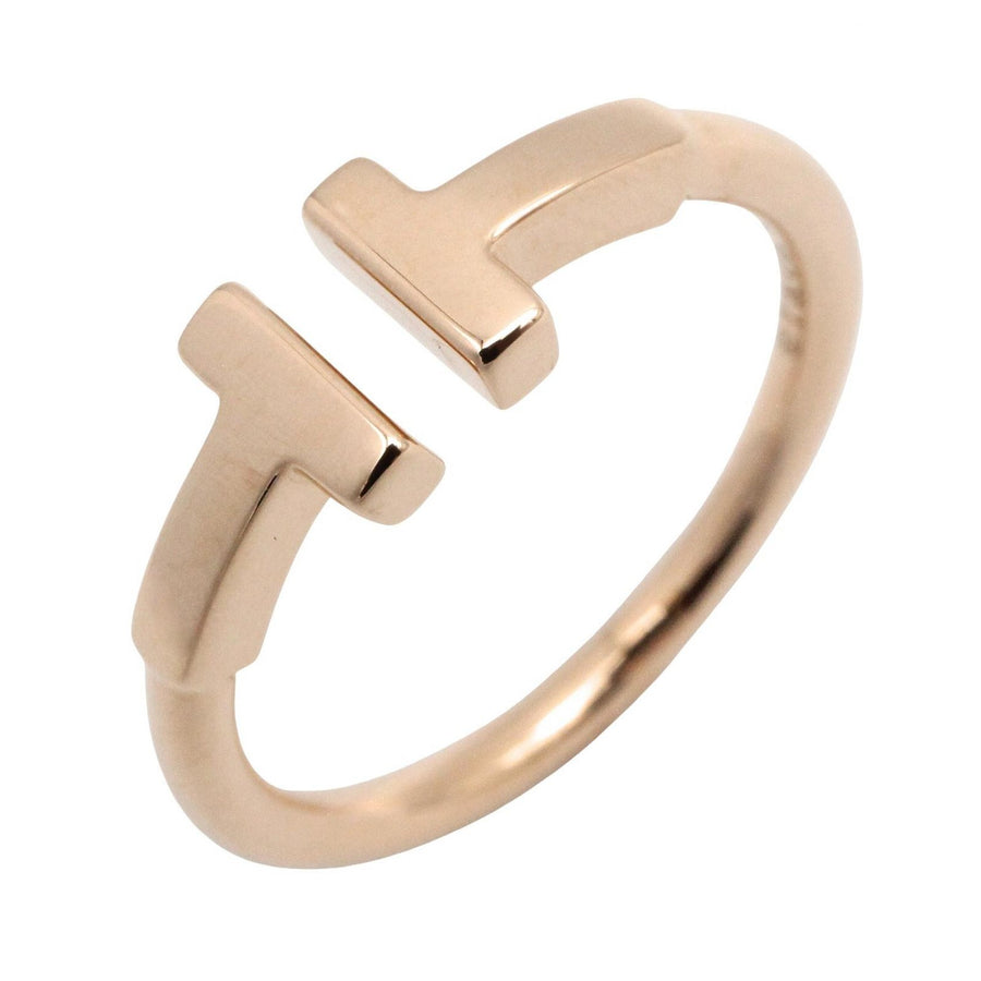 Tiffany&Co T Wire Ring 18Kpg Pink Rose