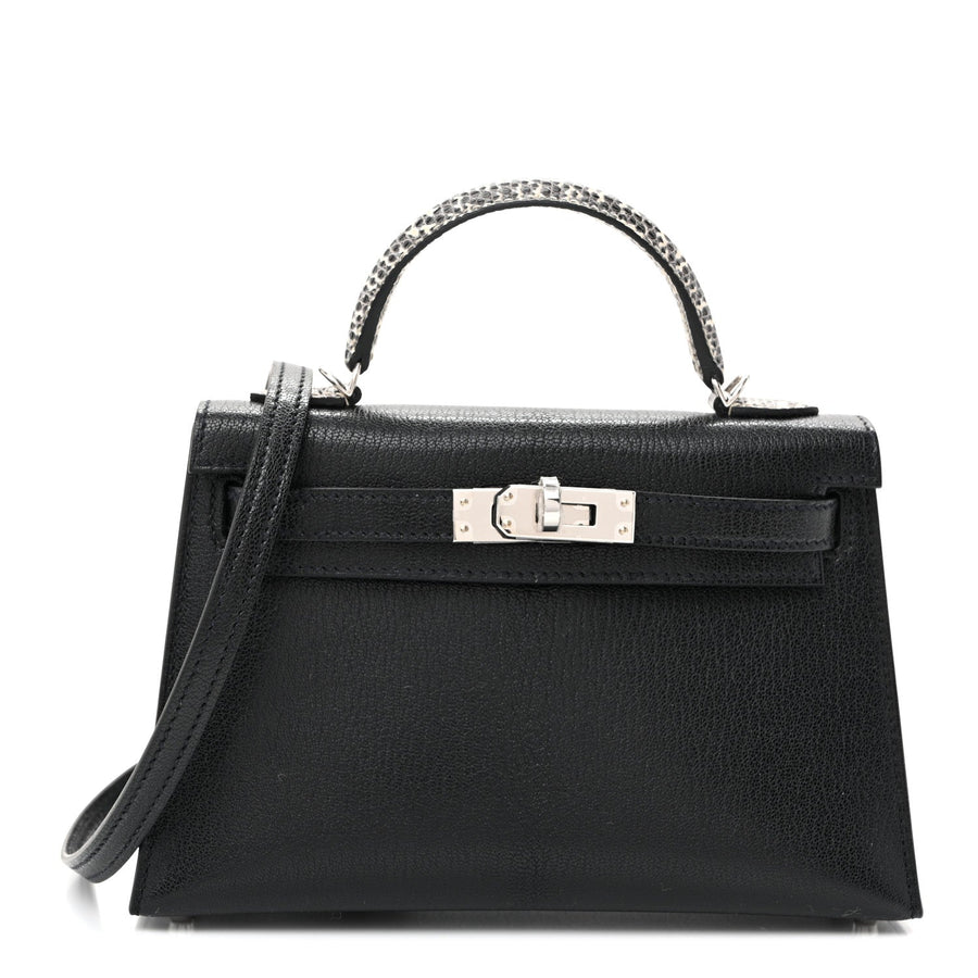 Hermes Chevre Chamkila Lizard Mini Kelly
