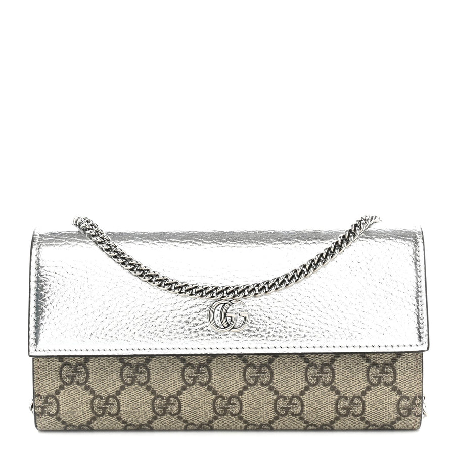 Gucci Metallic Calfskin Gg Supreme
