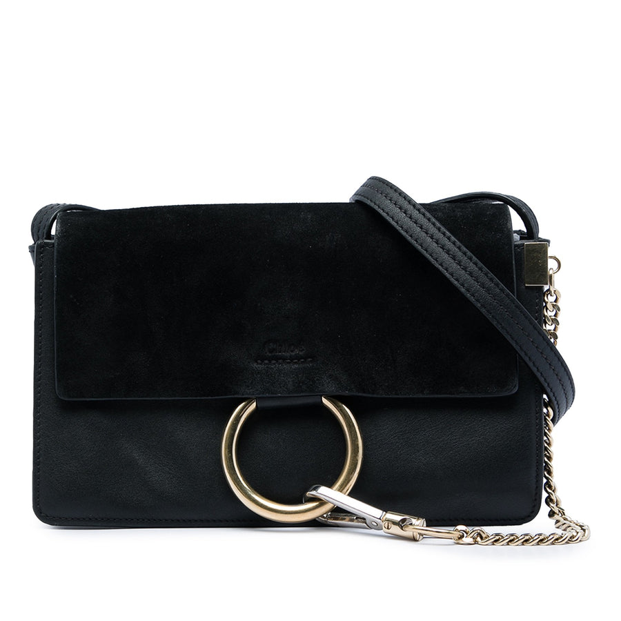 Chloé Small Suede And Calfskin Faye
